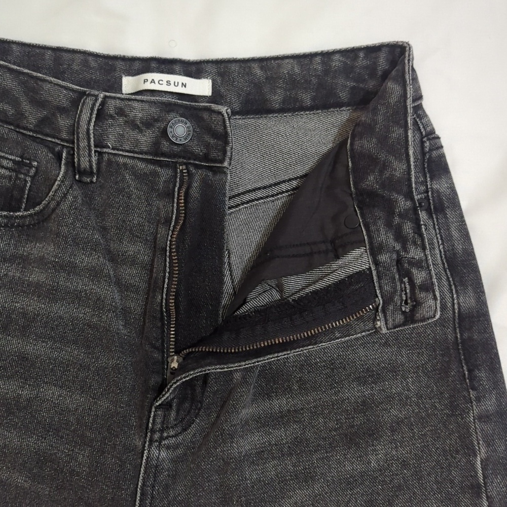 Pacsun Washed Ripped '90s Boyfriend Jeans, Color Washed Black Size 26 - Picture 10 of 16